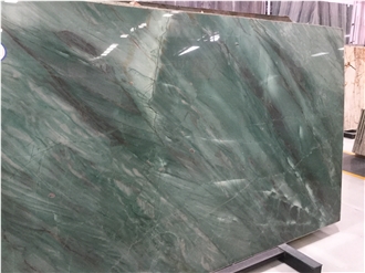 Brazilian Classic Botanic Bordeaux Green Quartzite Slabs