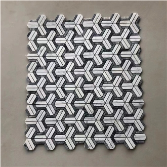 Cheaper Dark Emperador Marble Mosaic Tiles