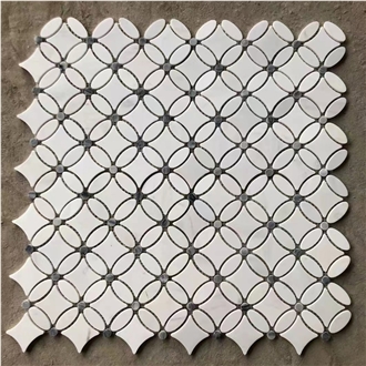 Cheaper Dark Emperador Marble Mosaic Tiles