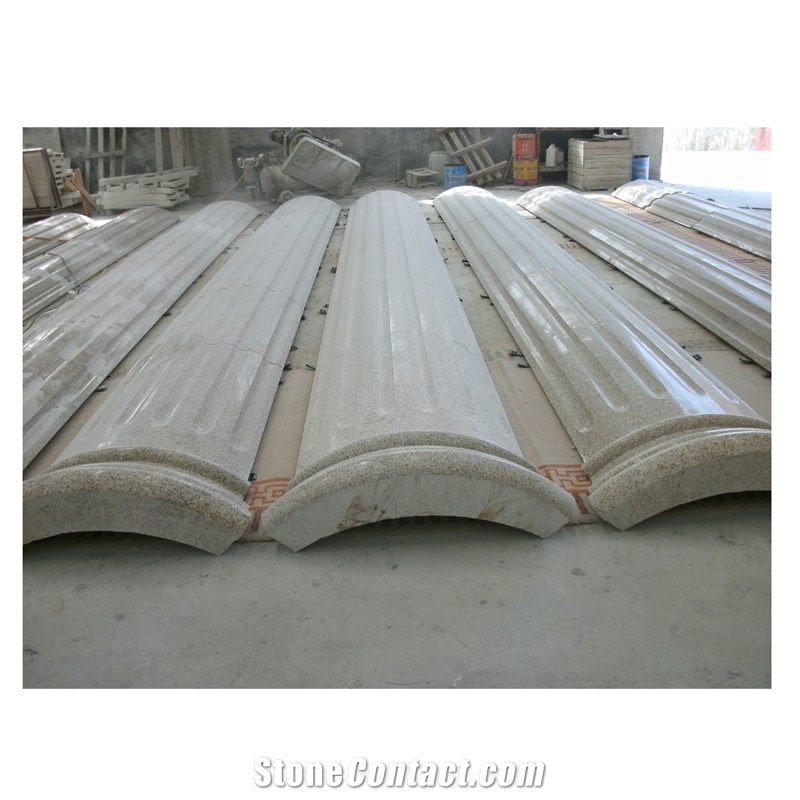 Custom Design Large Beige Marble Hollow Columns Panels