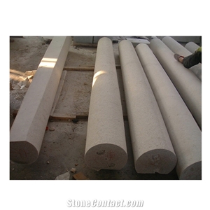 Custom Design Large Beige Marble Hollow Columns Panels