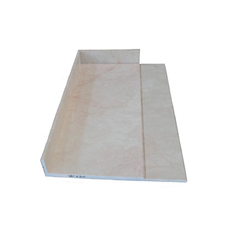 Custom Natural Volakas Marble Bathroom Countertop