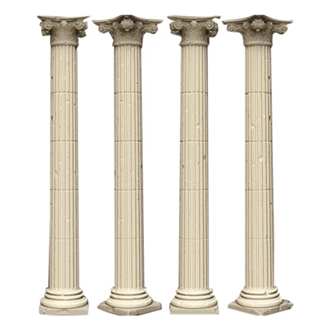 Decorative Building Natural Marble Roman Columns For House