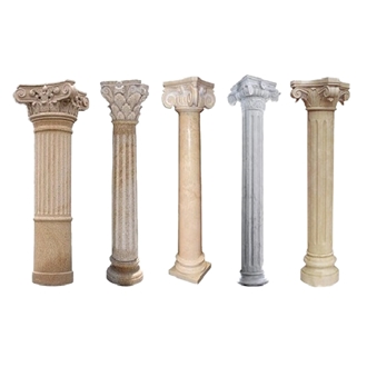 Decorative Building Natural Marble Roman Columns For House