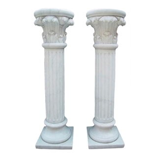 Decorative Green Marble Stone Roman Column Pillar