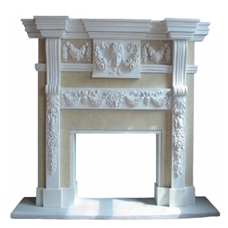 Factory Customized White Stone Marble Fireplace Factory Customized White Stone Marble Fireplace