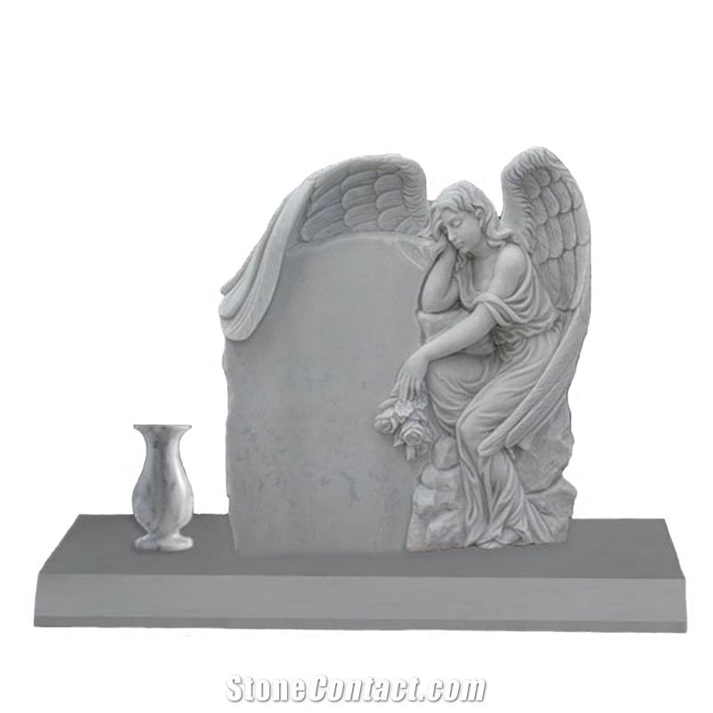 Factory Price Western Style Black Granite Tombstone