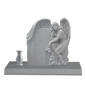 Factory Price Western Style Black Granite Tombstone