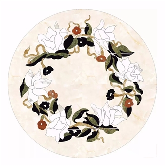 Factory Produce Customized Waterjet Marble Medallion