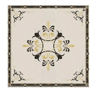 Floor Waterjet Inlay Pattern Medallion For House Entrance