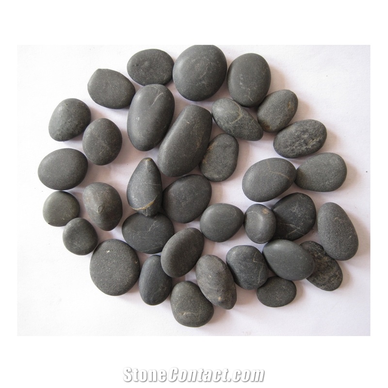 Garden Decoration Walkway Black River Pebbles