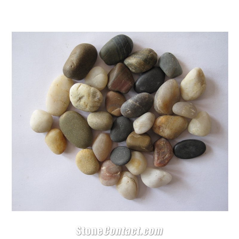 Garden Decoration Walkway Black River Pebbles