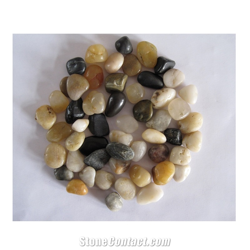 Garden Decoration Walkway Black River Pebbles