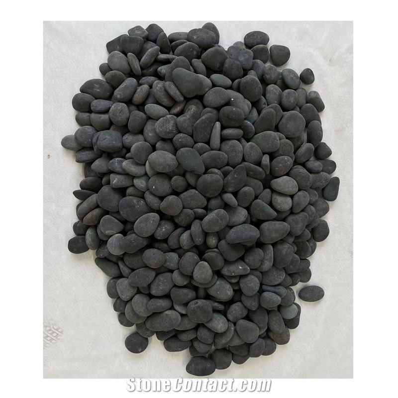 Great Quality Various Sizes Natural Black Stone Pebbles