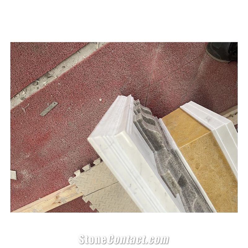 Hand-Carved Religious Decoration White Marble Furniture