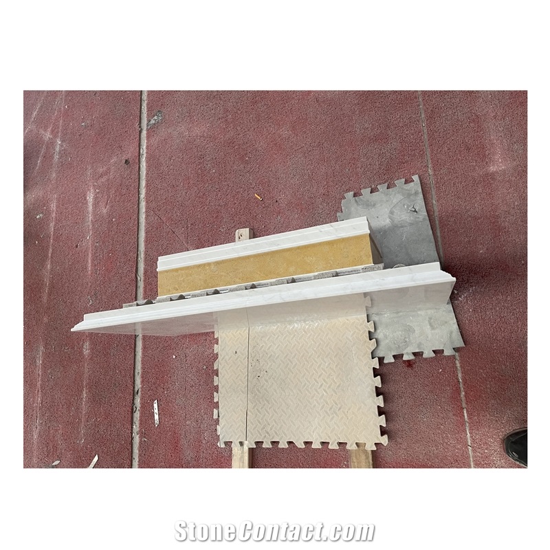 Hand-Carved Religious Decoration White Marble Furniture