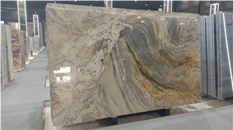 High-End Luxury Stone Silk Road  Quartzite Slabs