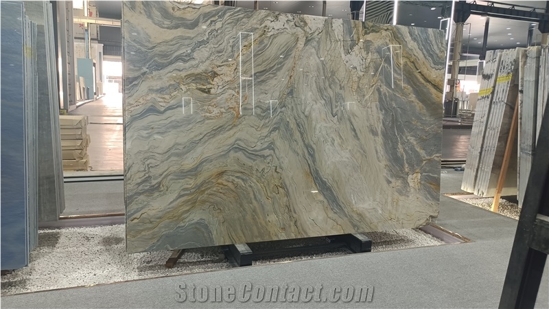 High-End Luxury Stone Silk Road  Quartzite Slabs