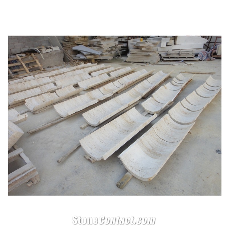 High Quality White Limestone Natural Stone Columns & Pillars
