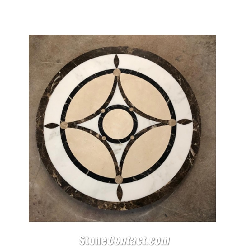 Luxury House Decor Floor Pattern Tiles Marble Medallion