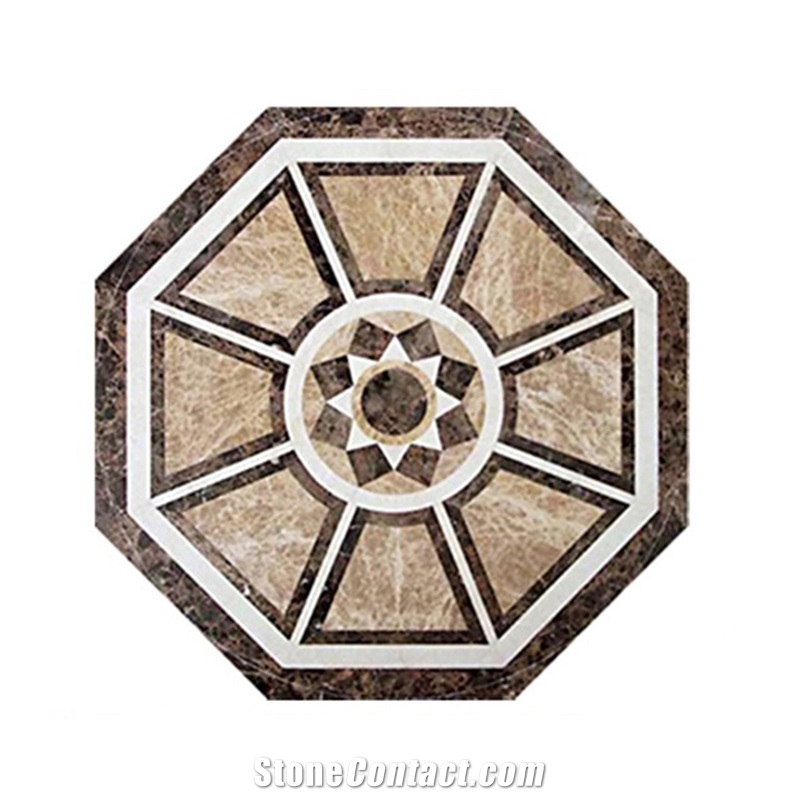 Luxury House Decor Floor Pattern Tiles Marble Medallion
