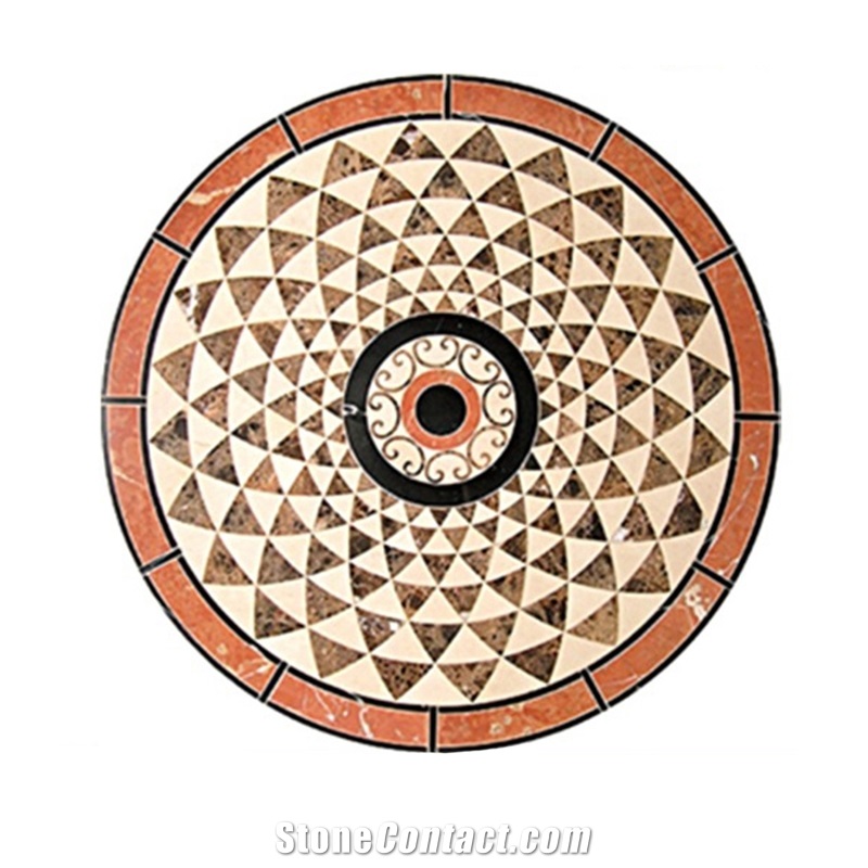 Luxury House Decor Floor Pattern Tiles Marble Medallion