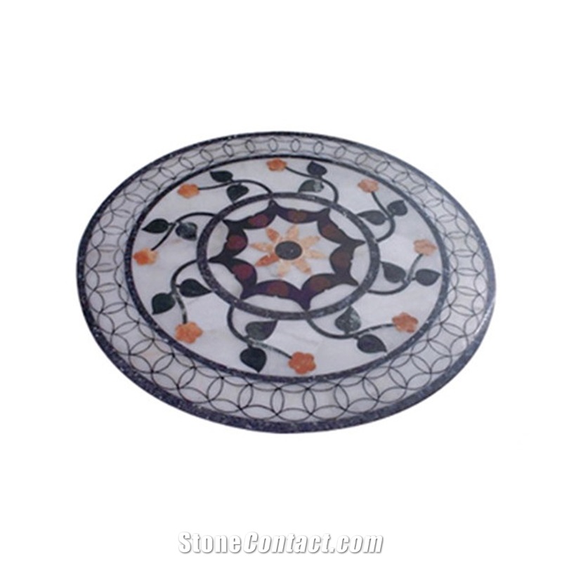 Luxury House Decor Floor Pattern Tiles Marble Medallion