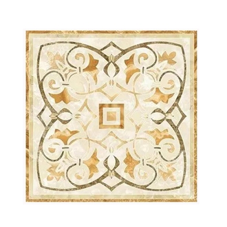 Luxury Marble Villa Hotel Mosaic Medallion Floor Waterjet