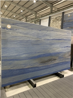 Luxury Transmission Blue Sky Azul Cielo Quartzite  Slabs