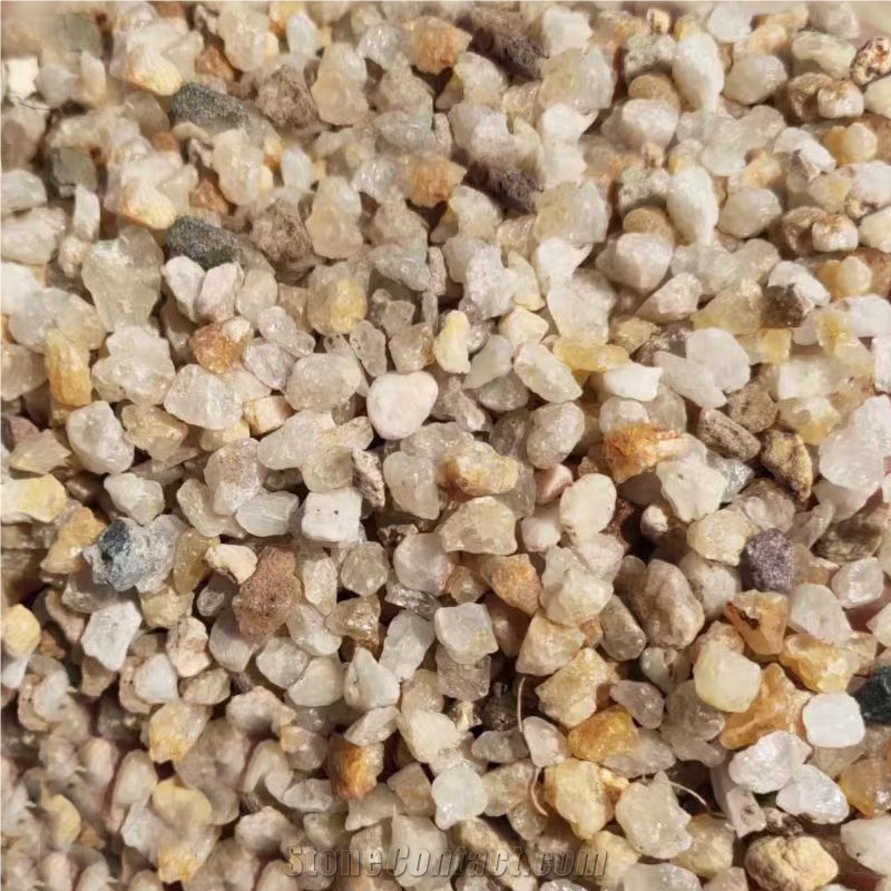 Natural Crushed Chips Yelllow  Garden  Gravel Stone