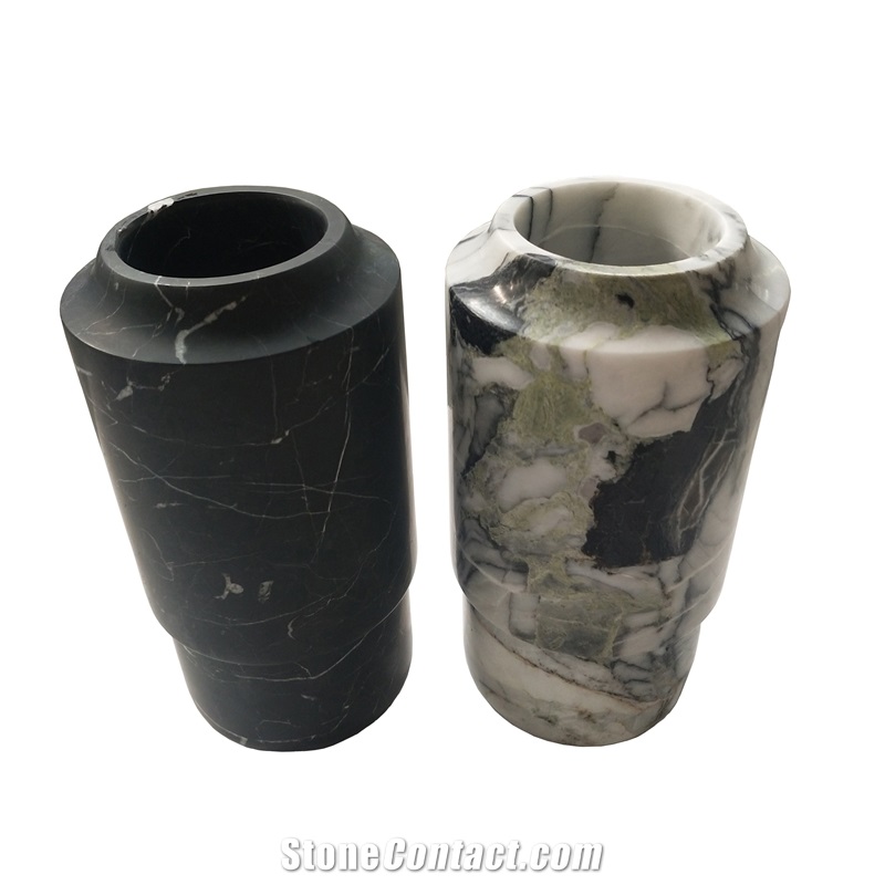 Natural Green Onyx Stone Flower Home Decorative Vase