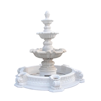 Outdoor Garden Marble Sculpture Fountain & Feature