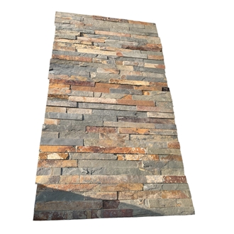 Outdoor Yellow Rusty Cultural Slate Wall Cladding Veneer