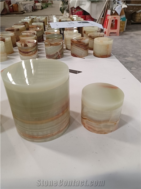 Refine Stone Supply Onyx Stone Candle Jar