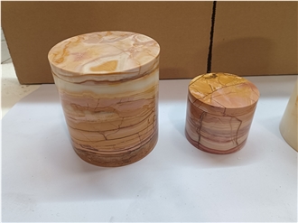 Refine Stone Supply Onyx Stone Candle Jar