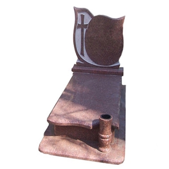 Shanxi Black Granite Russian Style Tombstone Monuments