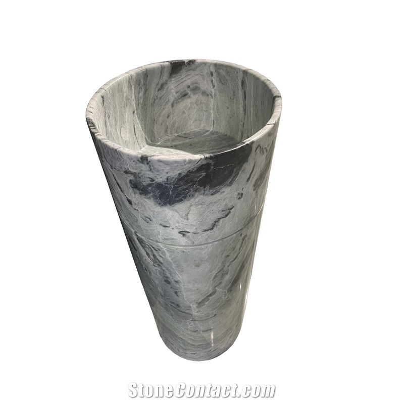 Volakas White Marble Bathroom Rectangle Sink