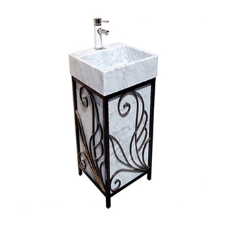 Volakas White Marble Bathroom Rectangle Sink