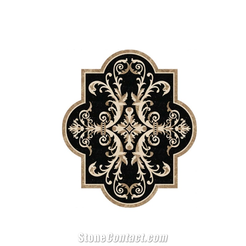 Waterjet Cutting Medallions Tile Stone Flooring Products