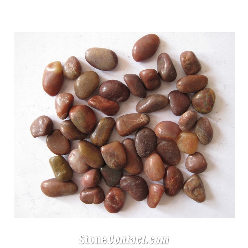 White Color Nature Stone Pebbles Driveway
