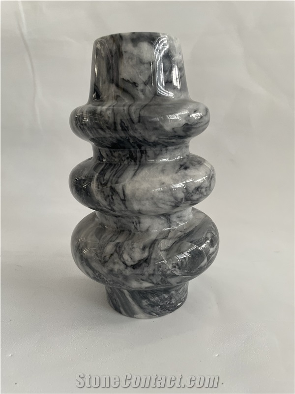 White Marble Art Ornament Home Decorative Vase
