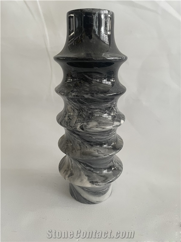 White Marble Art Ornament Home Decorative Vase