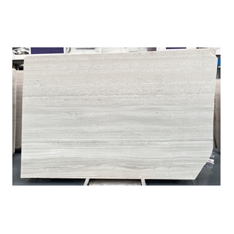White Wood Vein Polished Marble Wall Slabs For Wall  Tiles