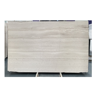 White Wood Vein Polished Marble Wall Slabs For Wall  Tiles