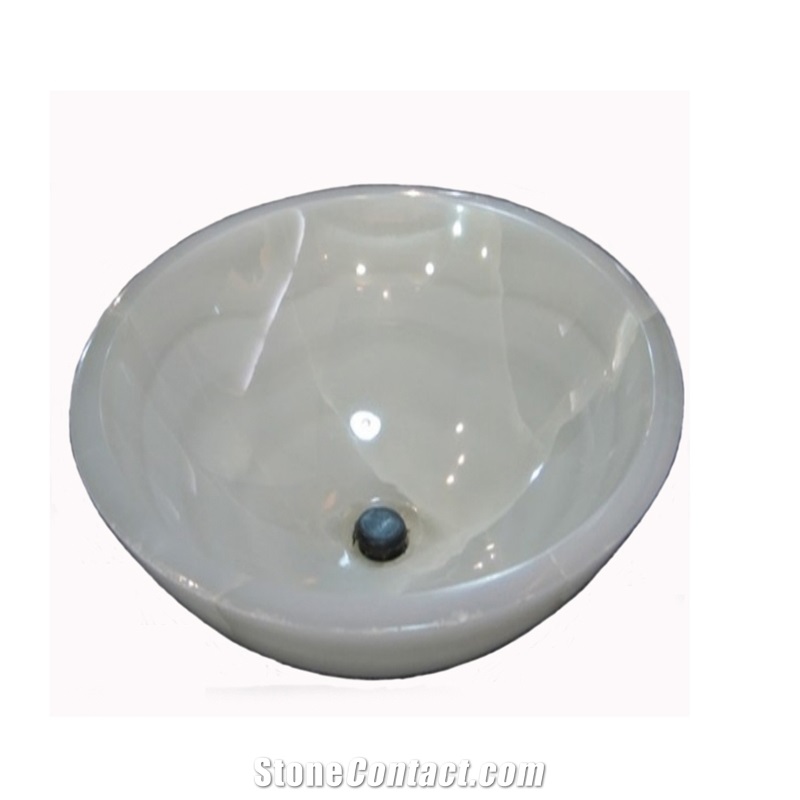 Wholesale White Marble Wash Stone Sinks For Bathroom