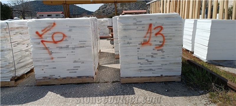 Pallets Of Thassos Marble Tiles