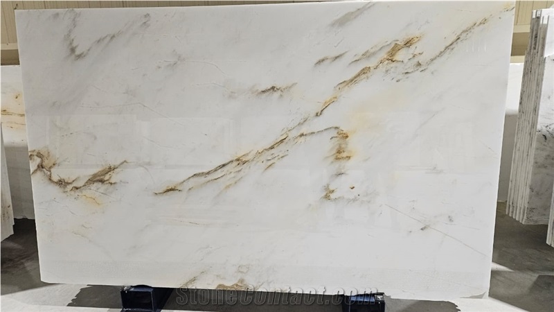 Thassos Vena Oro 2063 Marble Slabs