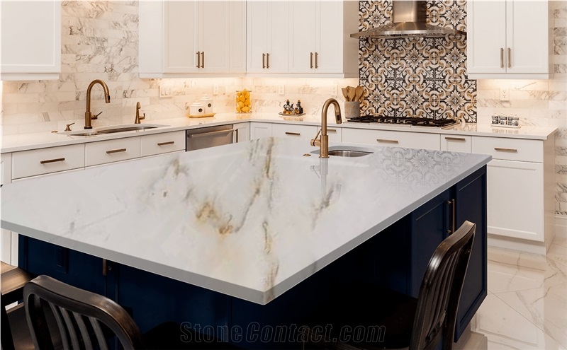 Thassos Vena Oro 2063 Marble Slabs