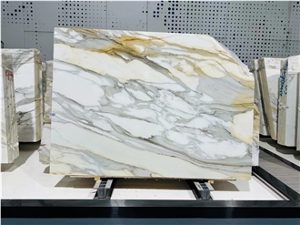 Luxury Marble Calacatta Gold Marble Slabs Bookmatched Slabs