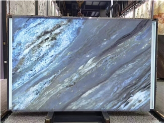 Brazil Azul Caribe Quartzite Slab&Tiles For Project